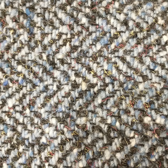 Blarney Woolen Mills Tweed Jacket Blue & Charcoal Gray See Measurements Nub Wool - Picture 2 of 9